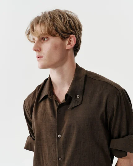 Echo Fold Shirt Umber (2)