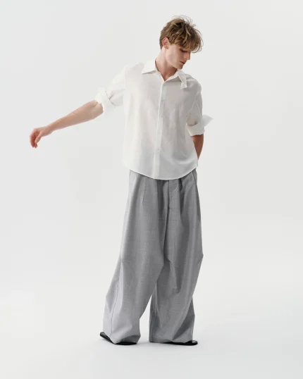 Echo Fold Shirt White (1)