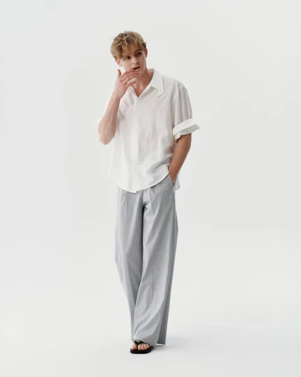 Echo Fold Shirt White