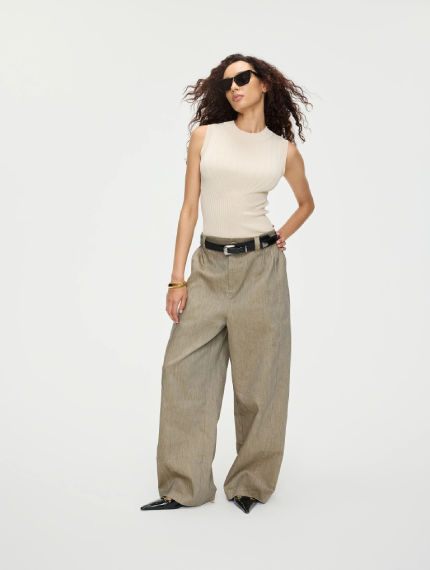 Riverdale Pleated Top Apricot