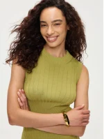 Riverdale Pleated Top Pea Green