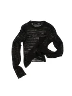Sculpted Panel Tee Angora Black (1)