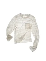 Sculpted Panel Tee Angora Grey