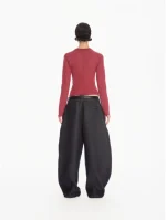 Sculpted Panel Tee Angora Red (1)