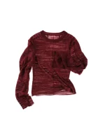 Sculpted Panel Tee Angora Red